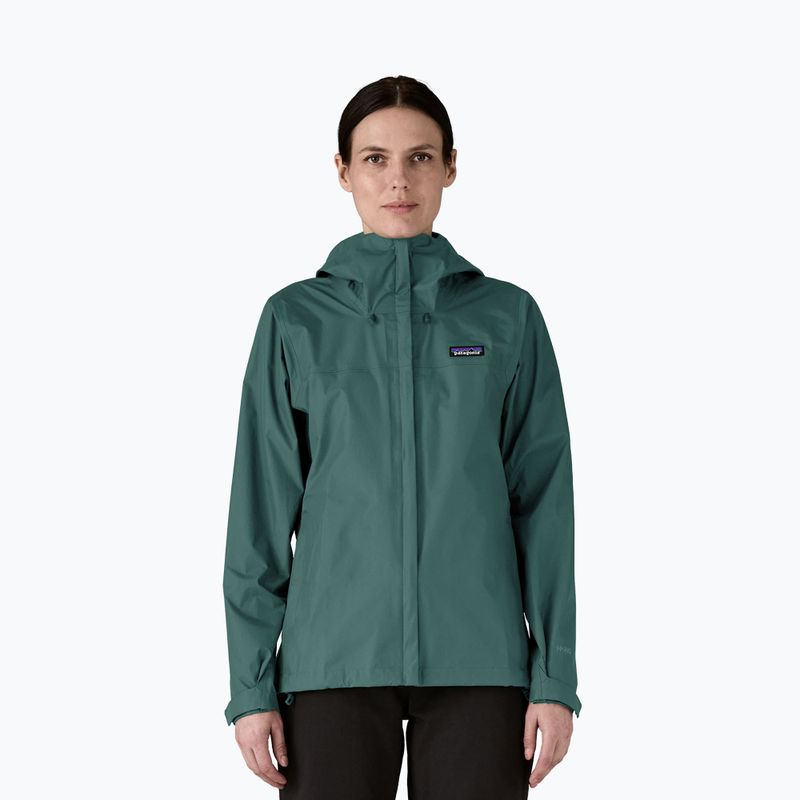 Women's rain jacket Patagonia Torrentshell 3L Rain cascade green