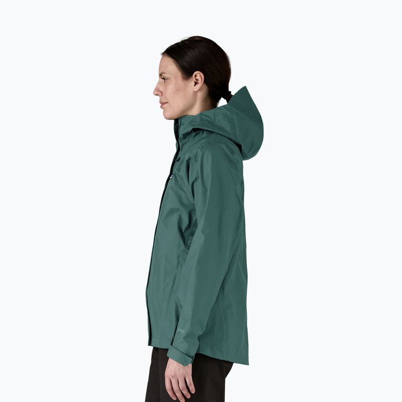 Women's rain jacket Patagonia Torrentshell 3L Rain cascade green 3