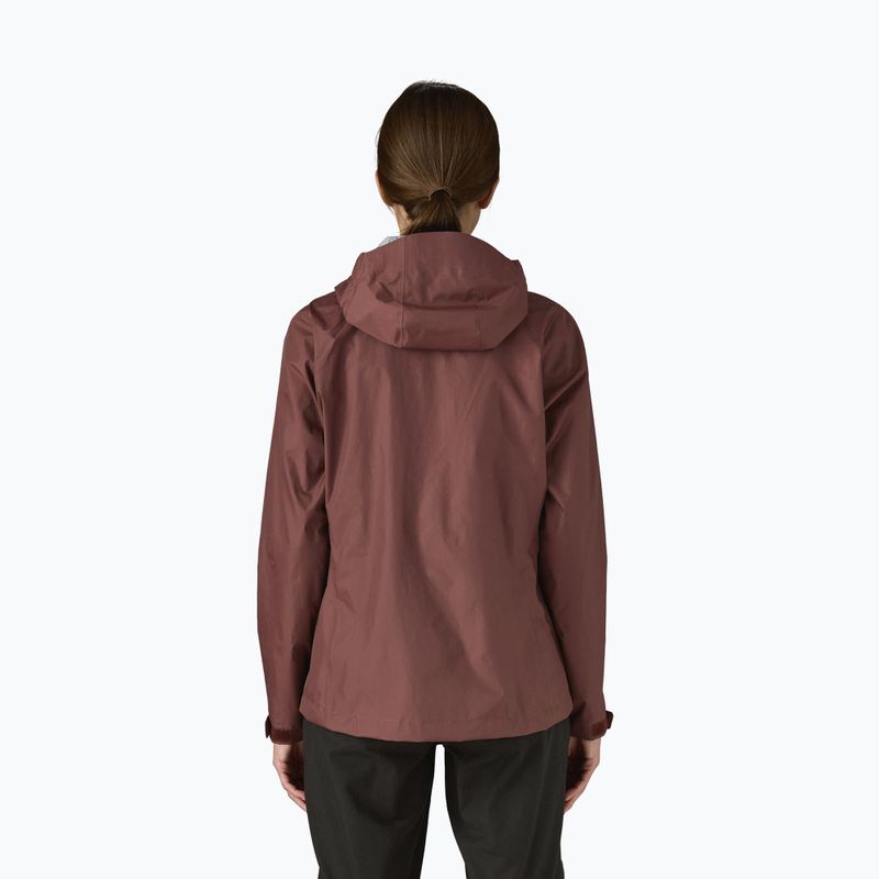 Women's Patagonia Torrentshell 3L Rain jacket dark ruby 2