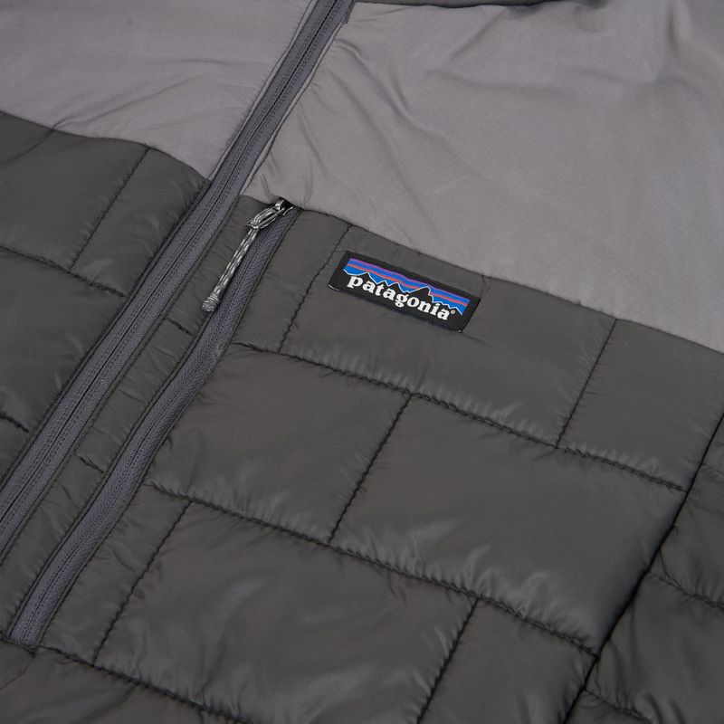 Men's down jacket Patagonia Hi-Loft Nano Puff Hoody forge grey 12