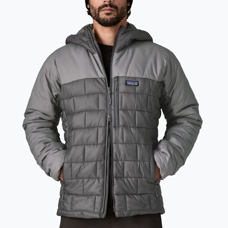 Men's down jacket Patagonia Hi-Loft Nano Puff Hoody forge grey 5