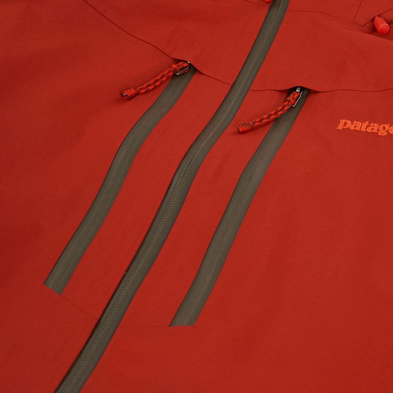 Men's rain jacket Patagonia Pluma Pro amanita red 3