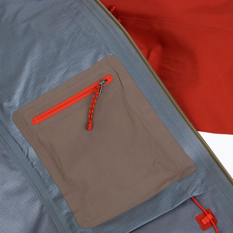 Men's rain jacket Patagonia Pluma Pro amanita red 5