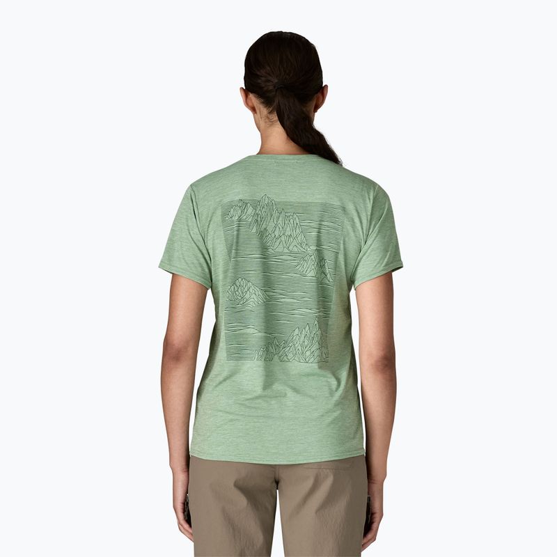 Women's T-shirt Patagonia Cap Cool Daily Graphic Shirt strataspire / ellwood green x-dye 3