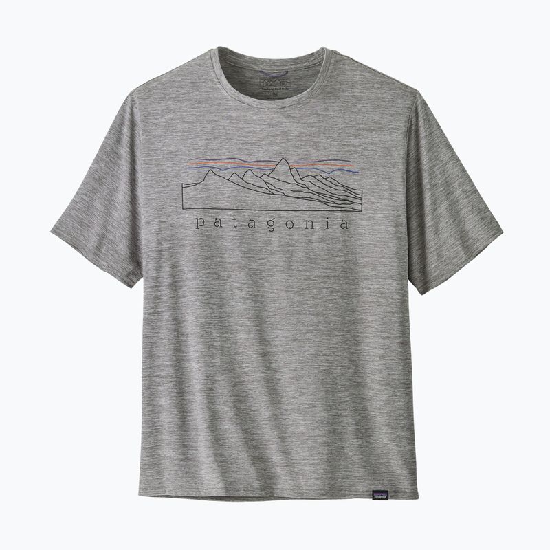 Men's T-shirt Patagonia Cap Cool Daily Graphic Shirt stratapeaks / feather grey