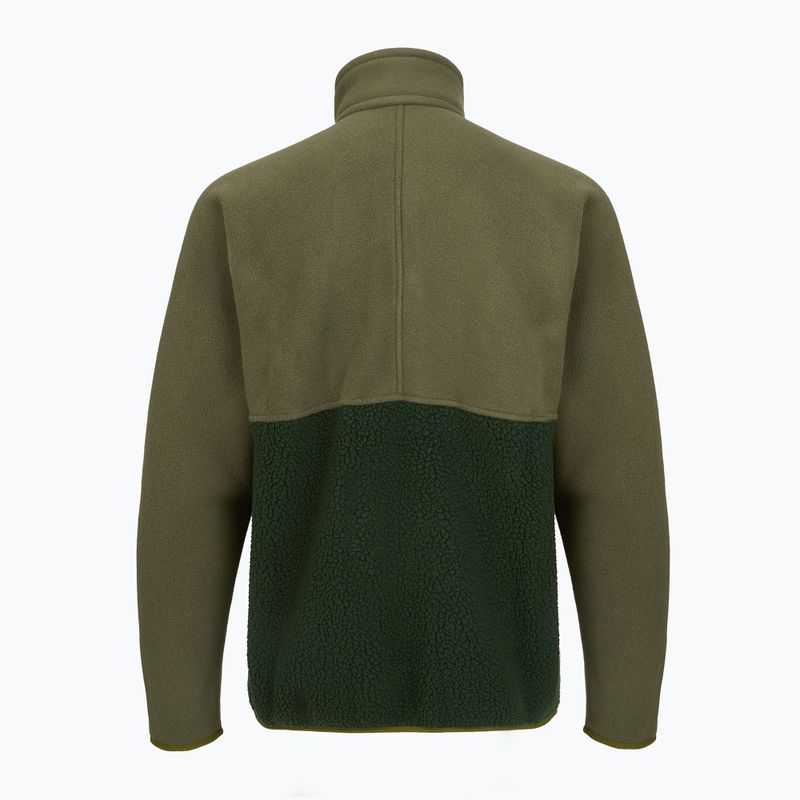 Men's trekking sweatshirt Patagonia Retro Pile 1 / 2 Snap P / O old growth green 2
