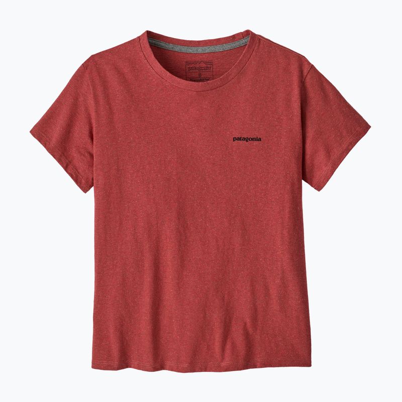 Women's Patagonia P-6 Logo Responsibili-Tee potters red 3