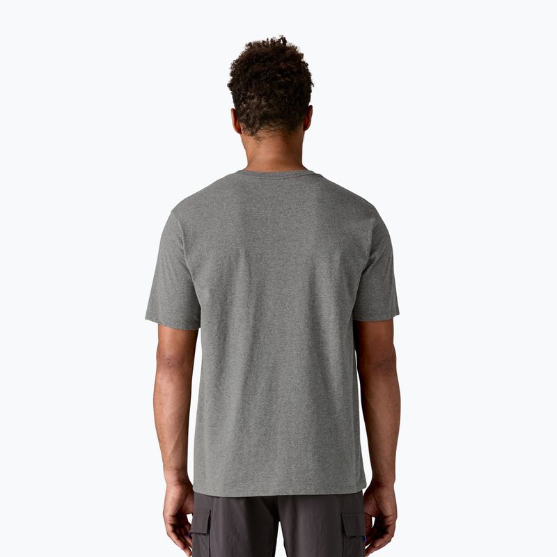 Men's T-shirt Patagonia Fitz Roy Icon Responsibili-Tee gravel heather 2
