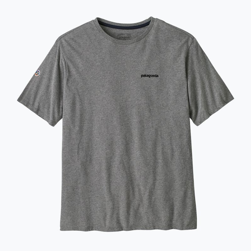 Men's T-shirt Patagonia Fitz Roy Icon Responsibili-Tee gravel heather 3