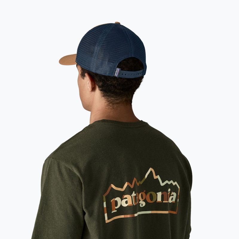 Patagonia P-6 Logo LoPro Trucker baseball cap talon gold 3
