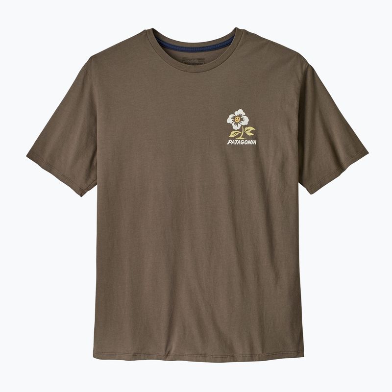Men's T-shirt Patagonia Balance Organic peace seeds / marlow brown