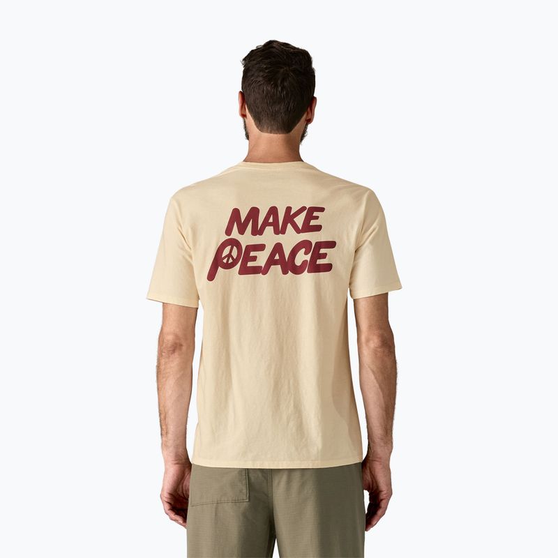 Men's T-shirt Patagonia Balance Organic peace seeds / undyed natural 2