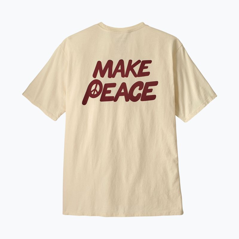 Men's T-shirt Patagonia Balance Organic peace seeds / undyed natural 3