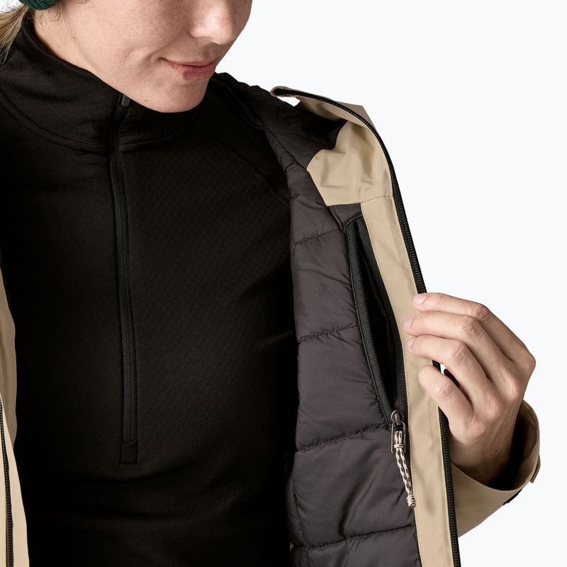 Women's wind jacket Patagonia Insulated Storm Shift oar tan 8