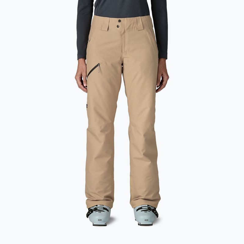 Women's ski trousers Patagonia Insulated Powder Town oar tan