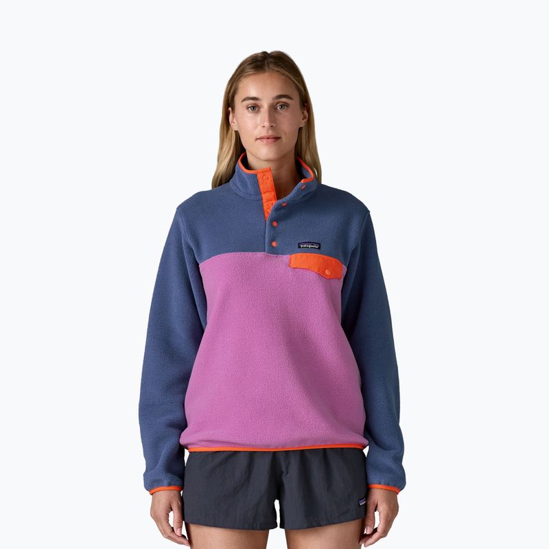 Women's trekking sweatshirt Patagonia LW Synch Snap-T P / O brisk purple