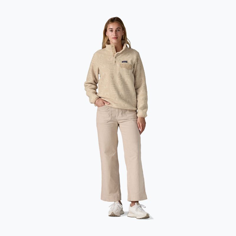 Women's trekking sweatshirt Patagonia LW Synch Snap-T P / O flow: dyno white 2