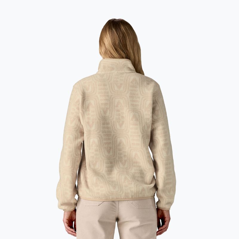 Women's trekking sweatshirt Patagonia LW Synch Snap-T P / O flow: dyno white 3