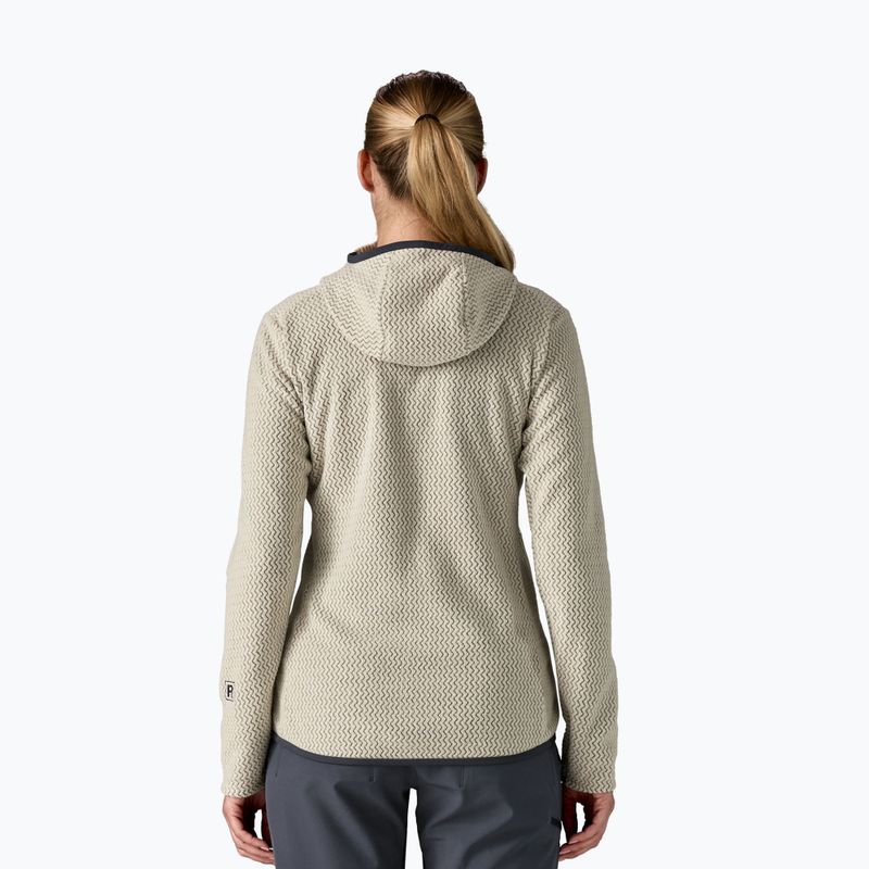 Women's fleece sweatshirt Patagonia R1 Air Full-Zip Hoody wool white 2