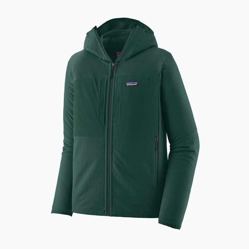 Men's softshell jacket Patagonia R2 TechFace Hoody cascade green