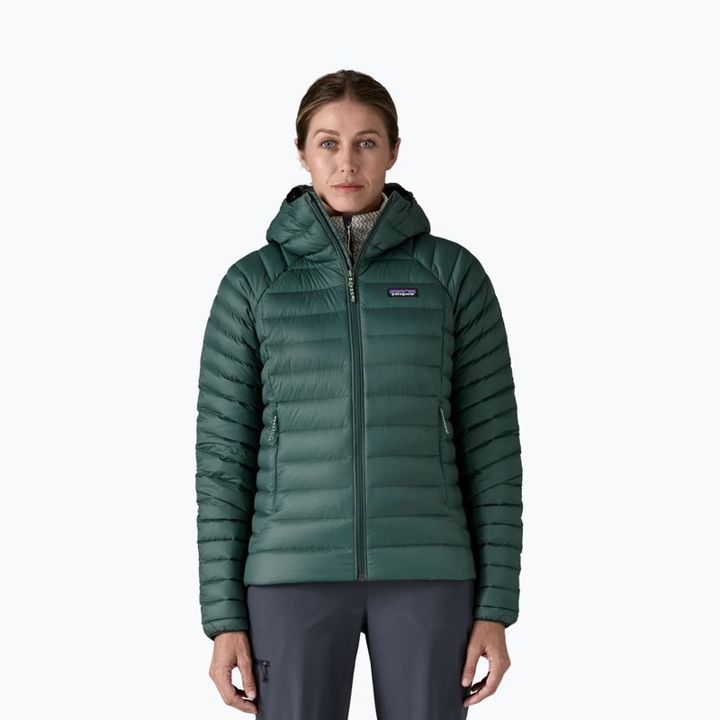 Women's down jacket Patagonia Down Sweater Hoody cascade green