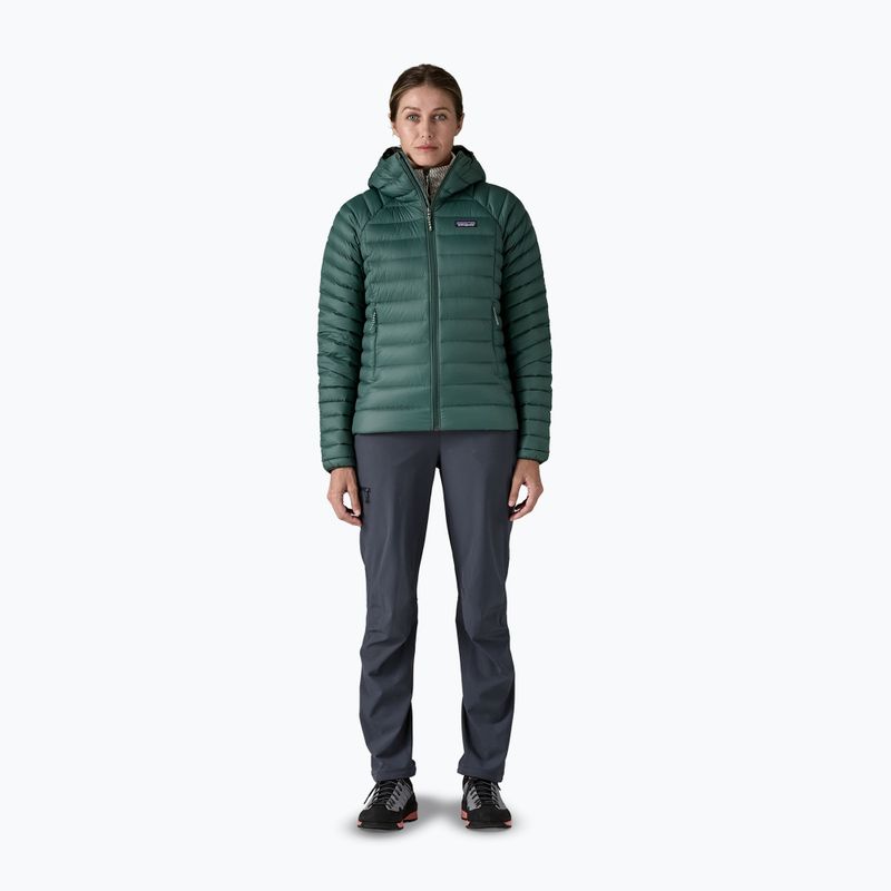 Women's down jacket Patagonia Down Sweater Hoody cascade green 2
