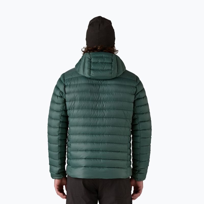 Men's down jacket Patagonia Down Sweater Hoody cascade green 3