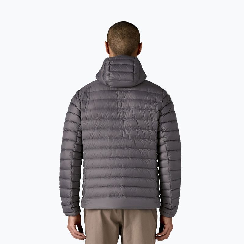 Men's down jacket Patagonia Down Sweater Hoody forge grey w/forge grey 3