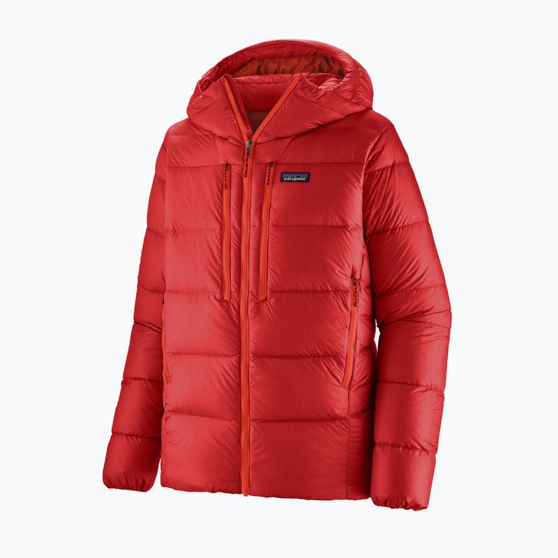 Patagonia men's down jacket Fitz Roy Down Hoody amanita red