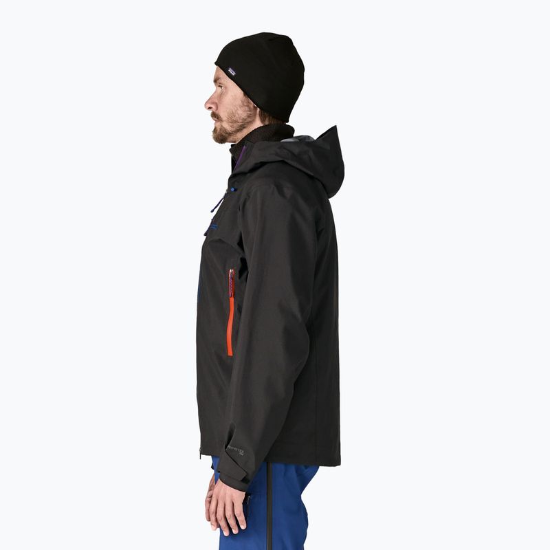 Men's rain jacket Patagonia Pluma Pro black 3