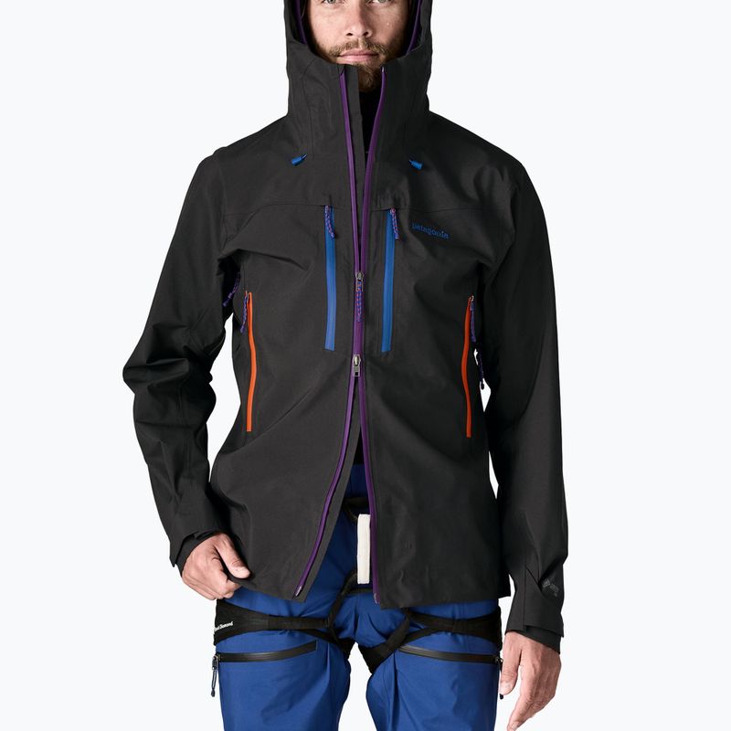 Men's rain jacket Patagonia Pluma Pro black 4