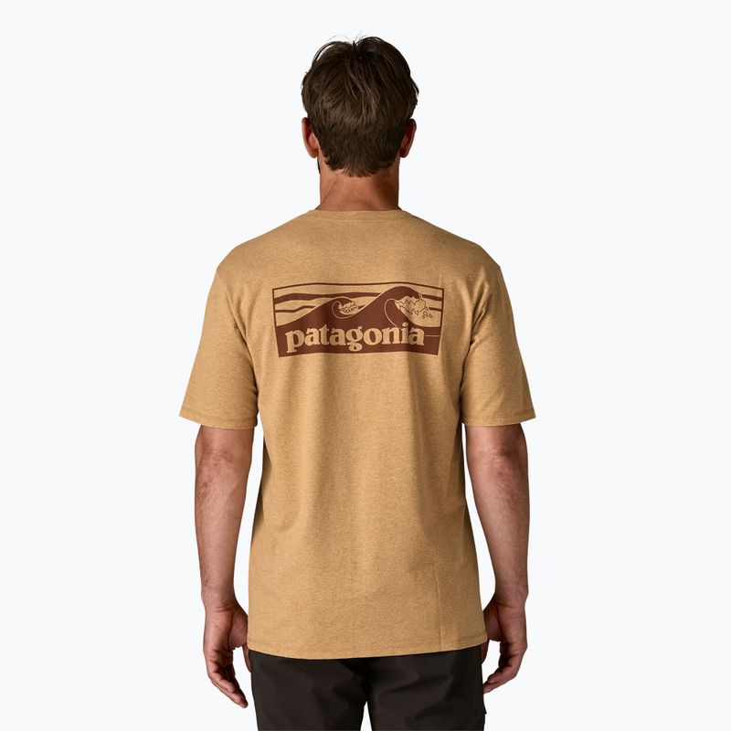 Men's Patagonia Boardshort Logo Pocket Responsibili t-shirt talon gold 2