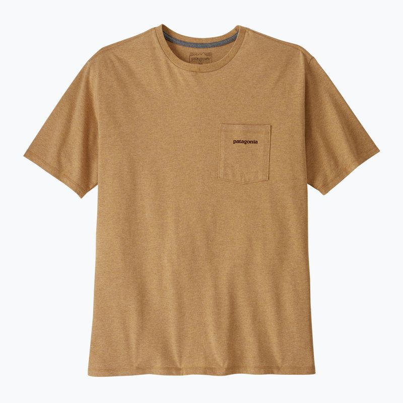Men's Patagonia Boardshort Logo Pocket Responsibili t-shirt talon gold 4