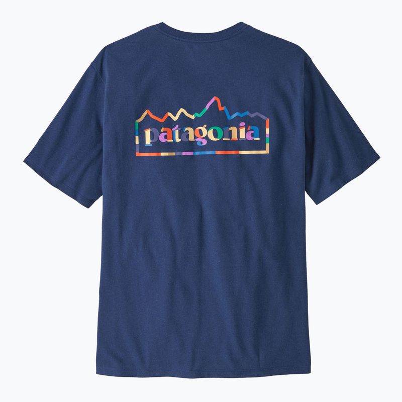 Patagonia men's Unity Fitz Responsibili t-shirt clement blue 2