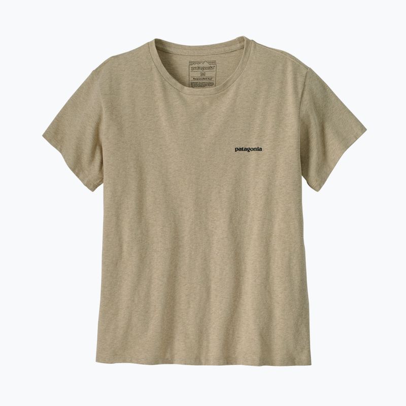 Women's T-shirt Patagonia P-6 Logo Responsibili-Tee pumice 2