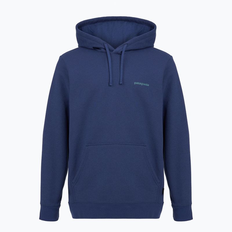 Men's sweatshirt Patagonia Boardshort Logo Uprisal Hoody clement blue