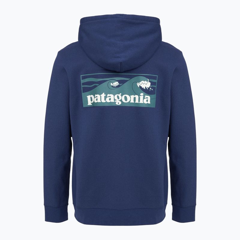 Men's sweatshirt Patagonia Boardshort Logo Uprisal Hoody clement blue 2
