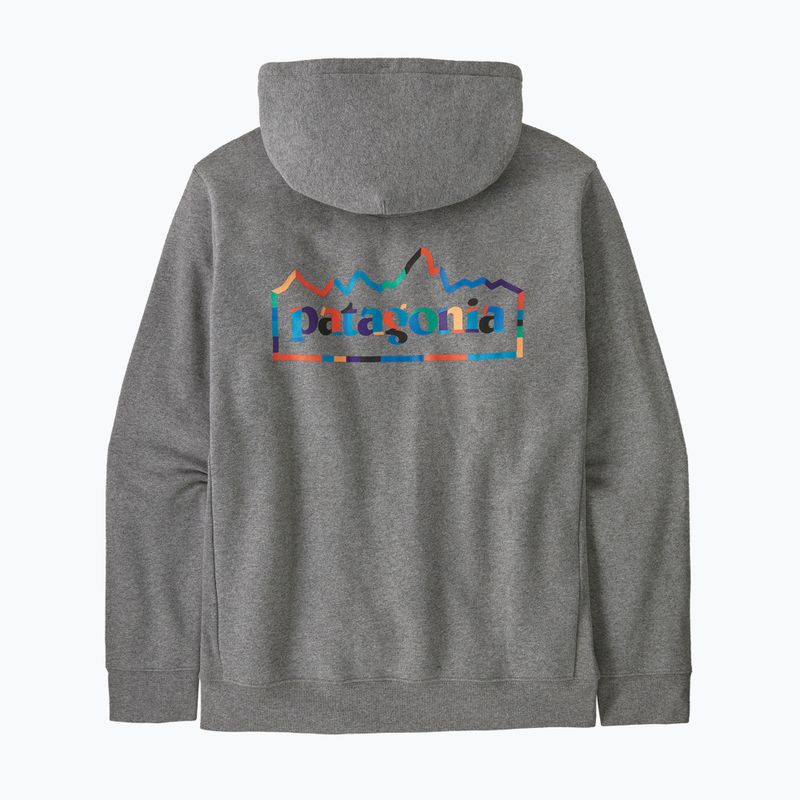 Men's sweatshirt Patagonia Unity Fitz Uprisal Hoody gravel heather 2