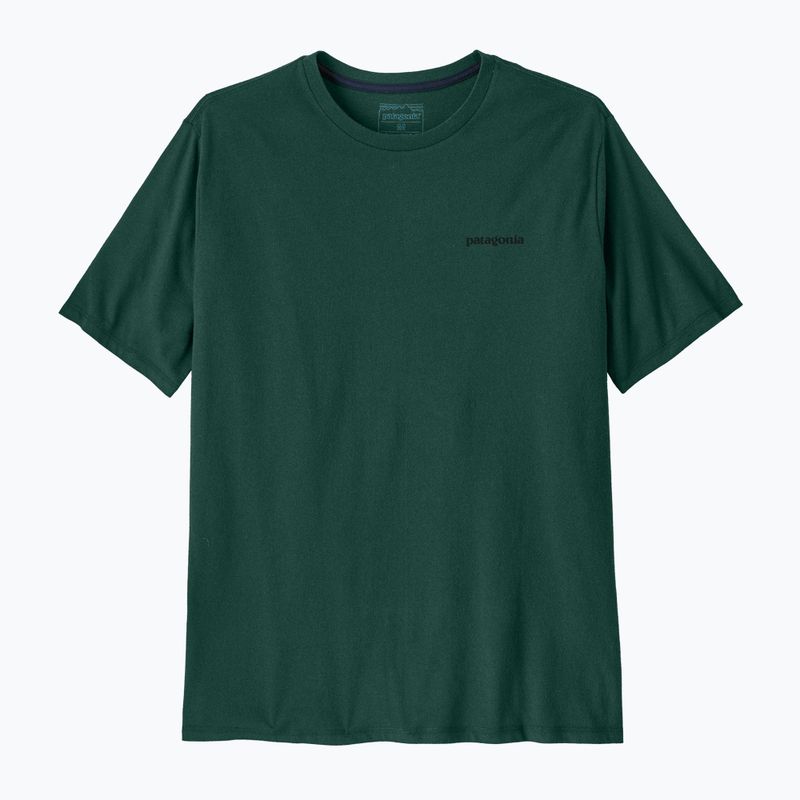 Men's Patagonia P-6 Logo Responsibili-Tee cascade green shirt
