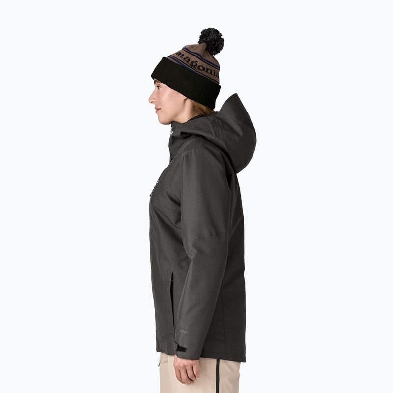Women's ski jacket Patagonia Insulated Powder Town black 3