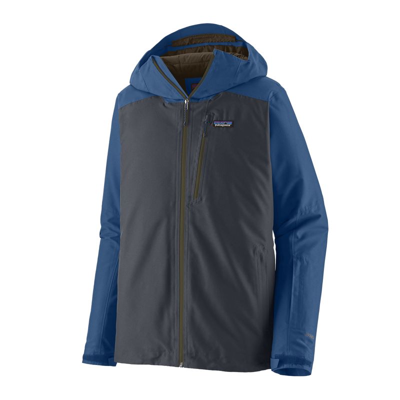 Men's rain jacket Patagonia Insulated Powder Town smolder blue w / clement blue 3