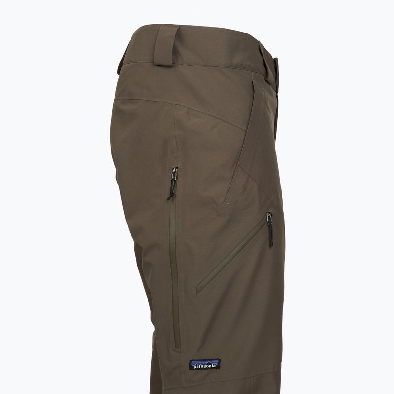 Men's ski trousers Patagonia Insulated Powder Town merlow brown 3