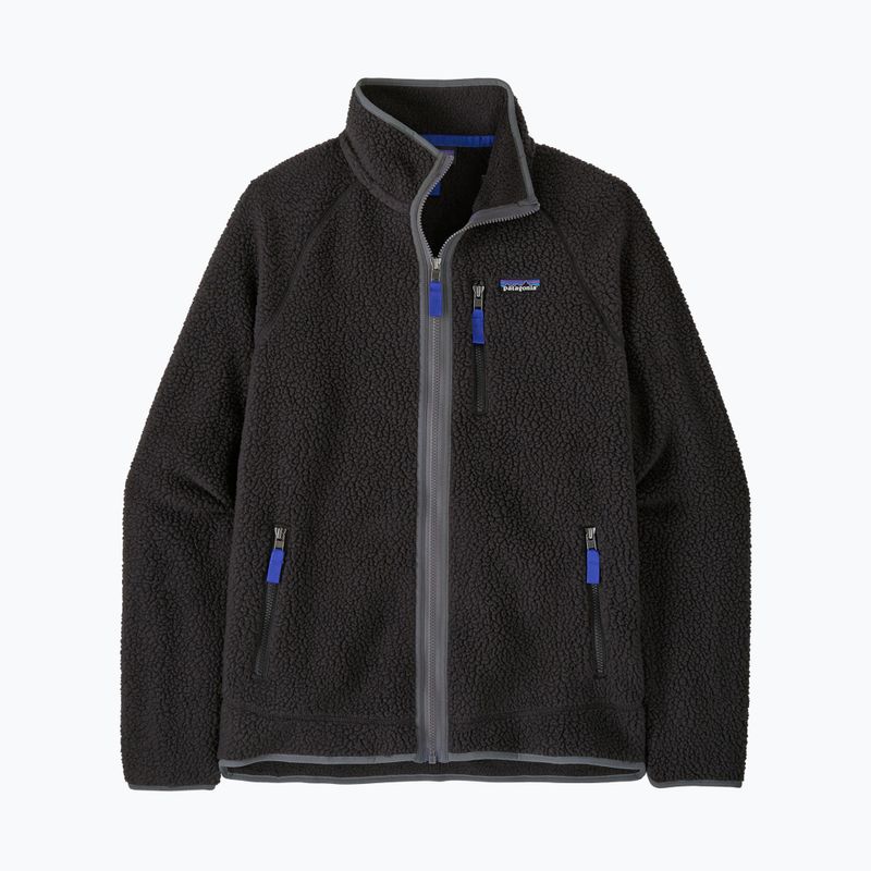 Men's trekking sweatshirt Patagonia Retro Pile black w/forge grey