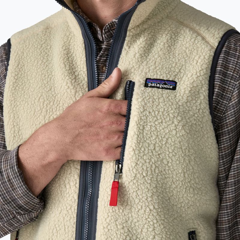 Men's gilet Patagonia Retro Pile Fleece pelican w/smolder blue 5