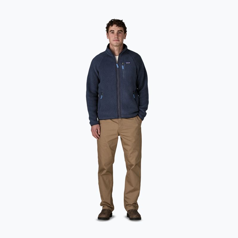 Men's trekking sweatshirt Patagonia Retro Pile new navy w/sunken blue 2