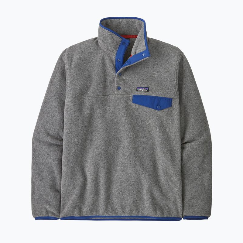 Men's Patagonia LW Synch Snap-T P / O nickel w / clement blue trekking sweatshirt