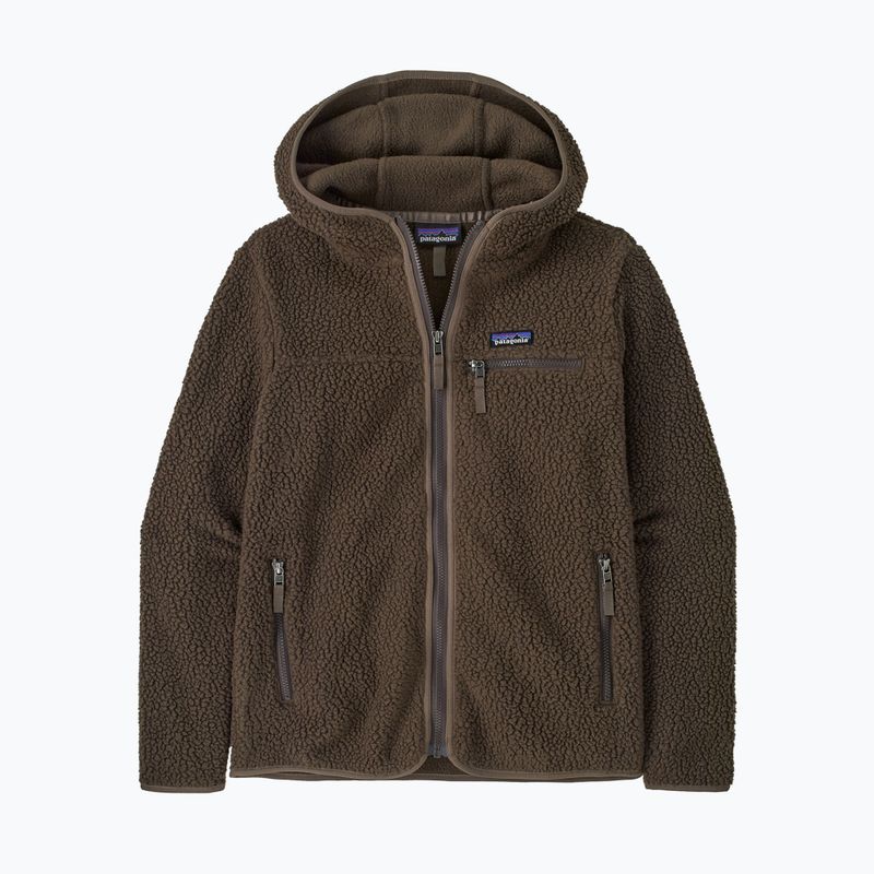 Women's Patagonia Retro Pile Hoody fleece sweatshirt otter brown