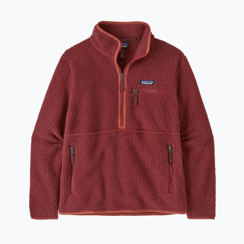 Women's fleece sweatshirt Patagonia Retro Pile Marsupial sequoia red 3