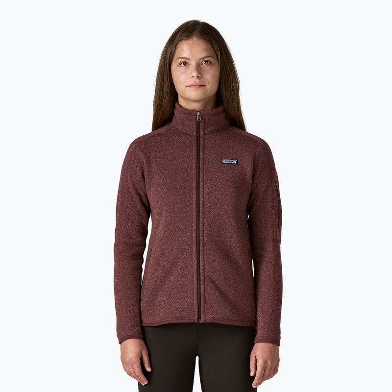 Women's trekking sweatshirt Patagonia Better Sweater Fleece dark ruby