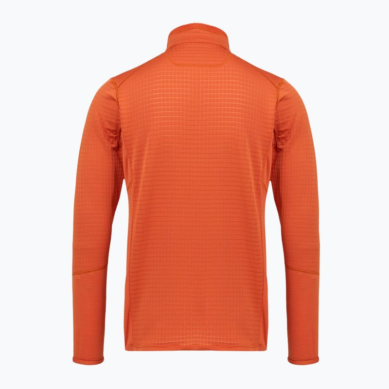 Men's fleece sweatshirt Patagonia R1 Hybrid coal orange 2